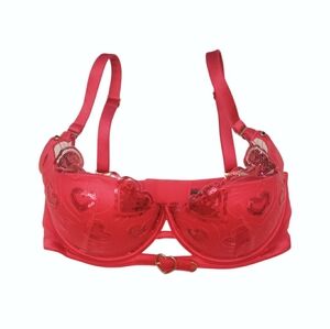 Honey Birdette Sequin Heart Bra